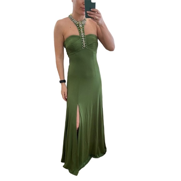 Jovani Evening Gown Green - Picture 1 of 4
